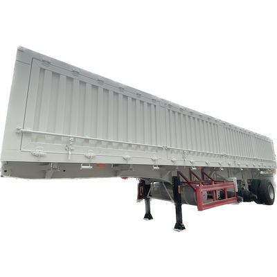 Truck Trailer 60Tons Side Dumper Semi Trailer with 28t Heavy Duty Landing Gear