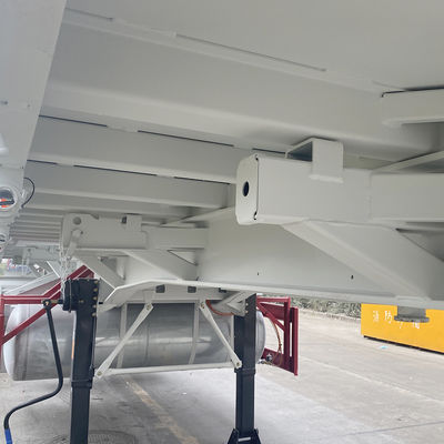 Truck Trailer 60Tons Side Dumper Semi Trailer with 28t Heavy Duty Landing Gear